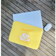 MEMO.D 귀여운 버터 캐릭터 노트북 맥북 갤노트 파우치 가방 15 15.6 16 인치